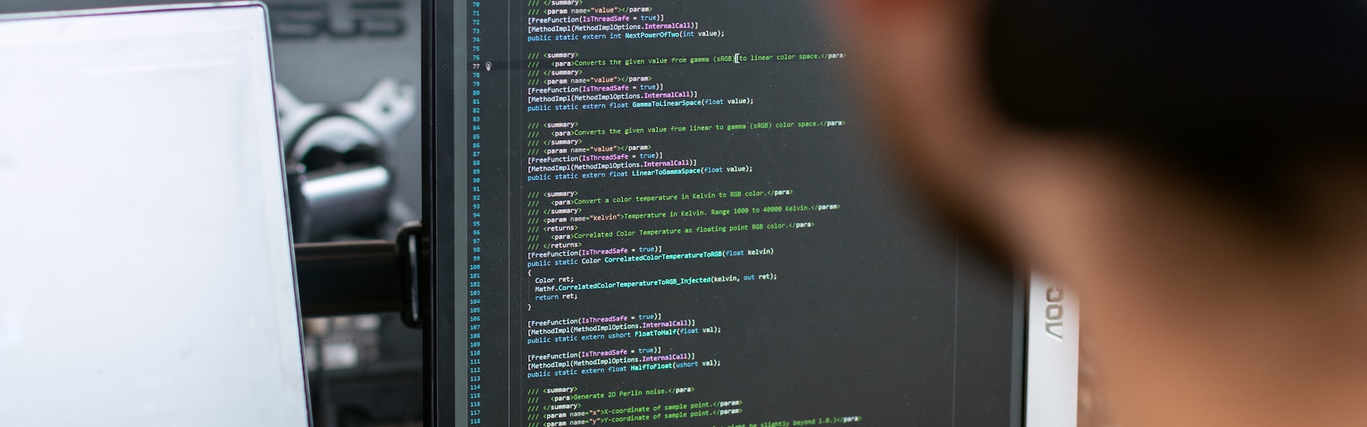 Construction team at work